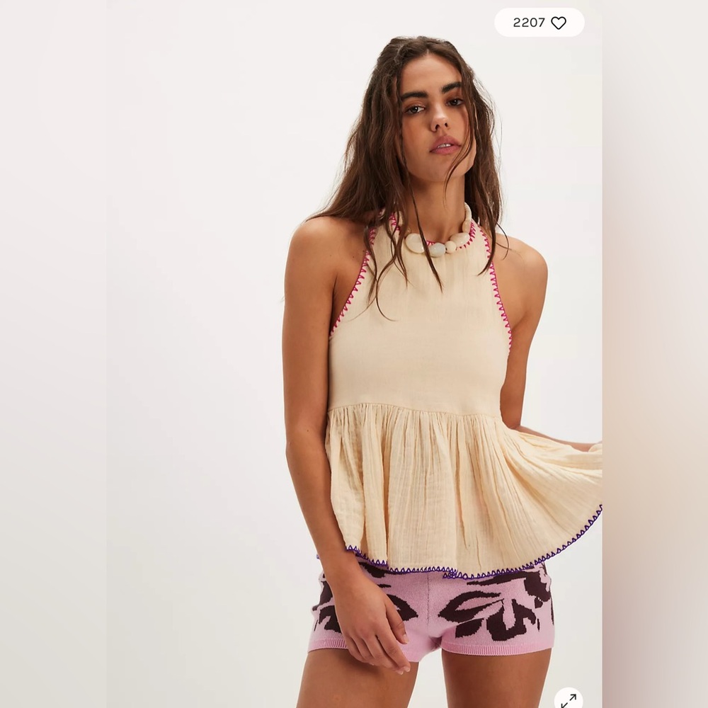 FREE PEOPLE Island Time Embroidered Set, XLARGE NWT - Picture 4 of 11